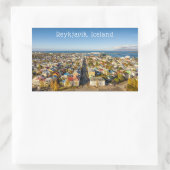 Sticker Rectangulaire Reykjavik Islande (Sac)