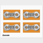 Sticker Rectangulaire Ride (Feuille)