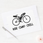 Sticker Rectangulaire Ride Camp Chill Bikepacking (Enveloppe)