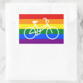 Sticker Rectangulaire Ride Pride Cyclisme (Sac)