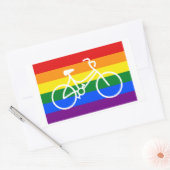 Sticker Rectangulaire Ride Pride Cyclisme (Enveloppe)
