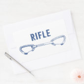 Sticker Rectangulaire Rifle Colorado Rock Escalade Quickdraw (Enveloppe)