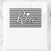 Sticker Rectangulaire Rio de Janeiro Brazil (Sac)