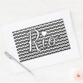 Sticker Rectangulaire Rio de Janeiro Brazil (Enveloppe)