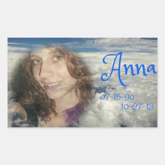 Sticker Rectangulaire rip ANNA (Devant)