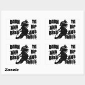 Sticker Rectangulaire Rip Et Rasé (Feuille)