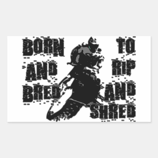 Sticker Rectangulaire Rip Et Rasé (Devant)