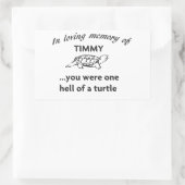 STICKER RECTANGULAIRE RIP TIMMMY (Sac)