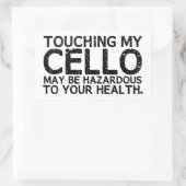 Sticker Rectangulaire Risque de cello (Sac)