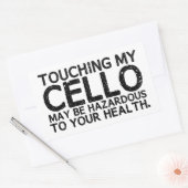 Sticker Rectangulaire Risque de cello (Enveloppe)