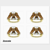 Sticker Rectangulaire Rite écossais (Feuille)