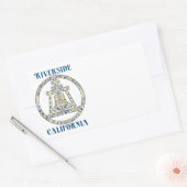 Sticker Rectangulaire Riverside, Californie - A Tribute (Enveloppe)