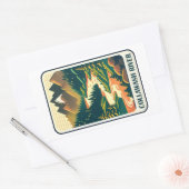 Sticker Rectangulaire Rivière Collawash Oregon Couleurs (Enveloppe)
