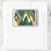 Sticker Rectangulaire Rivière Horsepasture Carolina-Nord (Sac)