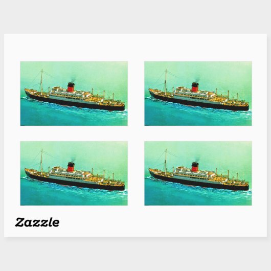 Sticker Rectangulaire RMS Parthia (Feuille)