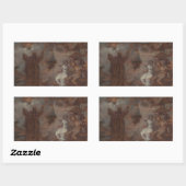 Sticker Rectangulaire Robert Smirke - Prospero Conjuring a Masque (Feuille)