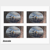 Sticker Rectangulaire Robin Branch Co MICH (Feuille)