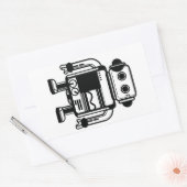 Sticker Rectangulaire robot (Enveloppe)