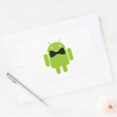 Sticker Rectangulaire Robot Androïde Formel Bow (Enveloppe)