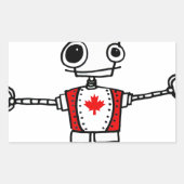 Sticker Rectangulaire Robot canadien (Devant)