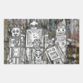 Sticker Rectangulaire Robots 11 (Devant)