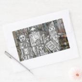 Sticker Rectangulaire Robots 11 (Enveloppe)
