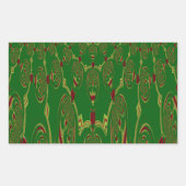 Sticker Rectangulaire Robots verts (Devant)