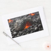 Sticker Rectangulaire Roche volcanique (Enveloppe)