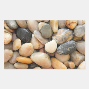 Sticker Rectangulaire Rochers, galets et pierres