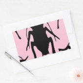 Sticker Rectangulaire Roches roses (Enveloppe)
