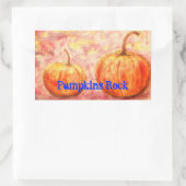 Sticker Rectangulaire Rock citrouille (Sac)
