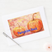 Sticker Rectangulaire Rock citrouille (Enveloppe)