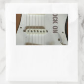 Sticker Rectangulaire Rock On Electric Guitare (Sac)