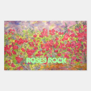 Sticker Rectangulaire Rock rose