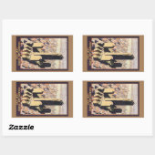 Sticker Rectangulaire Rockefeller Center New York (Feuille)