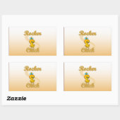 Sticker Rectangulaire Rocker chick (Feuille)
