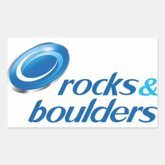 Sticker Rectangulaire Rocks & Boulders (Parodie) (Devant)