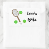 Sticker Rectangulaire Rocks de tennis (Sac)
