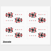 STICKER RECTANGULAIRE ROI (Feuille)
