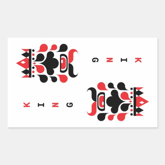 STICKER RECTANGULAIRE ROI (Devant)