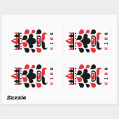 STICKER RECTANGULAIRE ROI (Feuille)