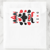 STICKER RECTANGULAIRE ROI (Sac)