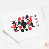 STICKER RECTANGULAIRE ROI (Enveloppe)