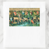 Sticker Rectangulaire Roi médiéval Arthur William Morris (Sac)