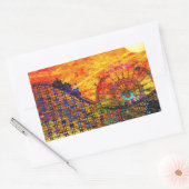 Sticker Rectangulaire Rollercoaster (Enveloppe)