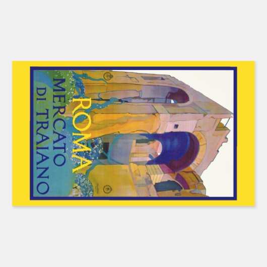 Sticker Rectangulaire Roma ~ Mercato di Traiano (Devant)