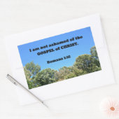 Sticker Rectangulaire Romains 1:16 Car je n'ai pas honte de... (Enveloppe)