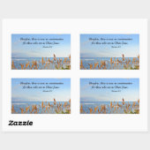 Sticker Rectangulaire Romains 8:1 Par conséquent, il n'y a plus de conda (Feuille)