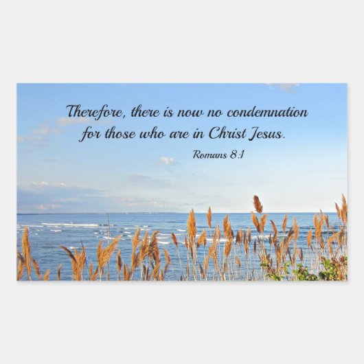 Sticker Rectangulaire Romains 8:1 Par conséquent, il n'y a plus de conda (Devant)