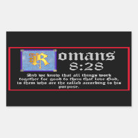 Romains 8:28 Lettre d'or illuminée Citation de la